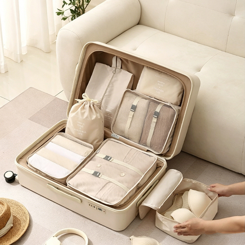 Travel Accessories Packing Cubes - Ensemble de 7 cubes de rangement