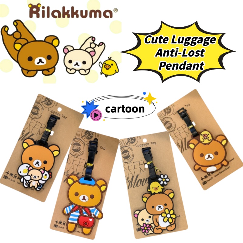 Travel Accessories Japan - Étiquette de bagage personnalisée créative Rilakkuma,