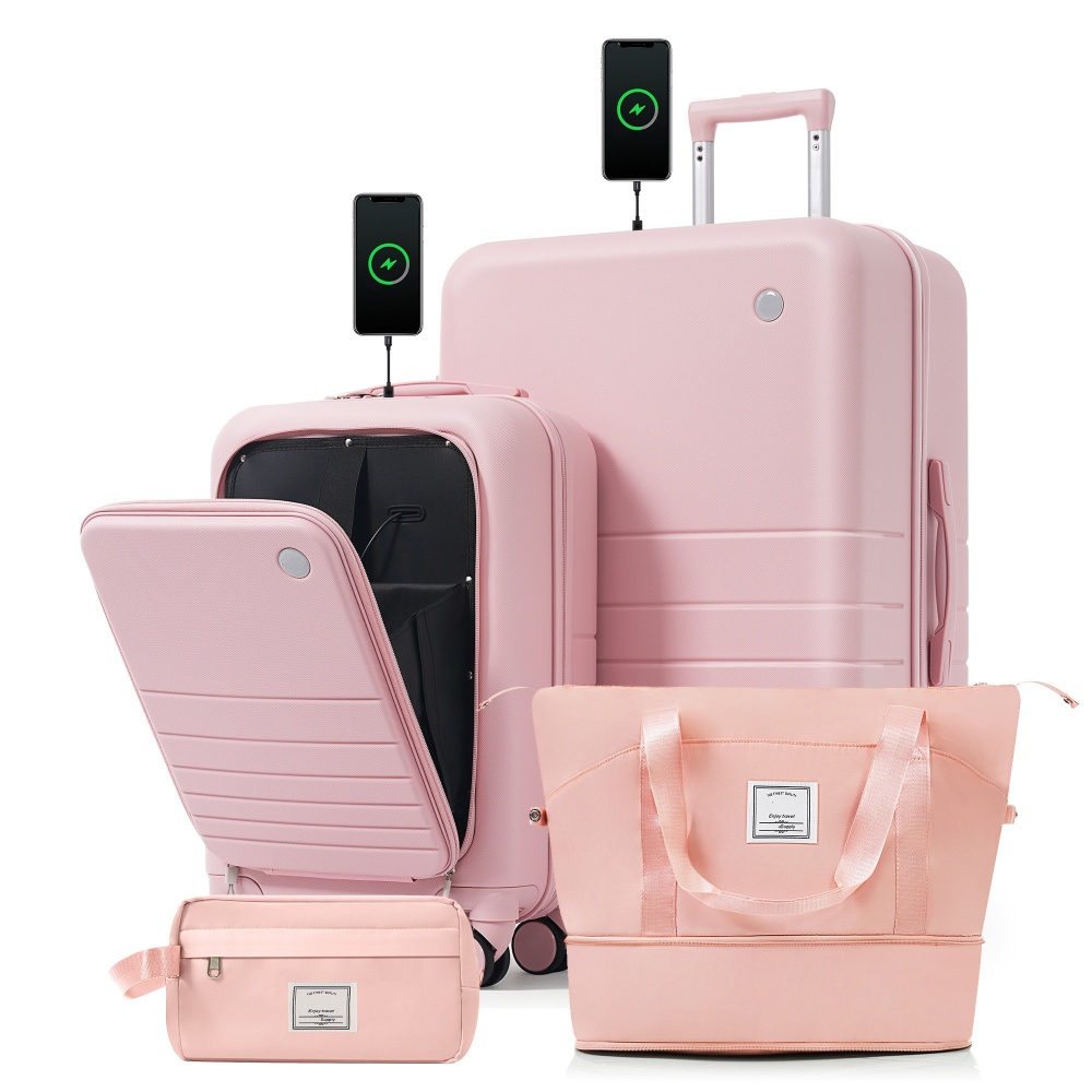 Toiletry Bag Tsa - Ensemble de 4 valises avec ports