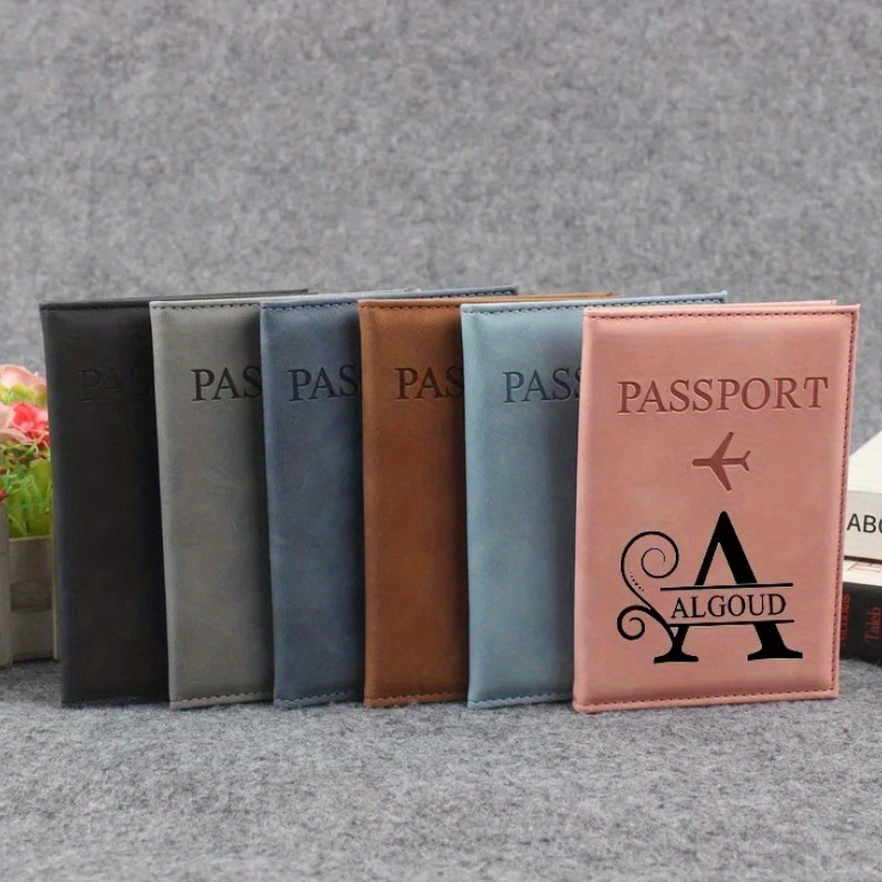 Travel Accessories Gifts For Her - Porte-passeport en cuir synthétique personnalisé avec