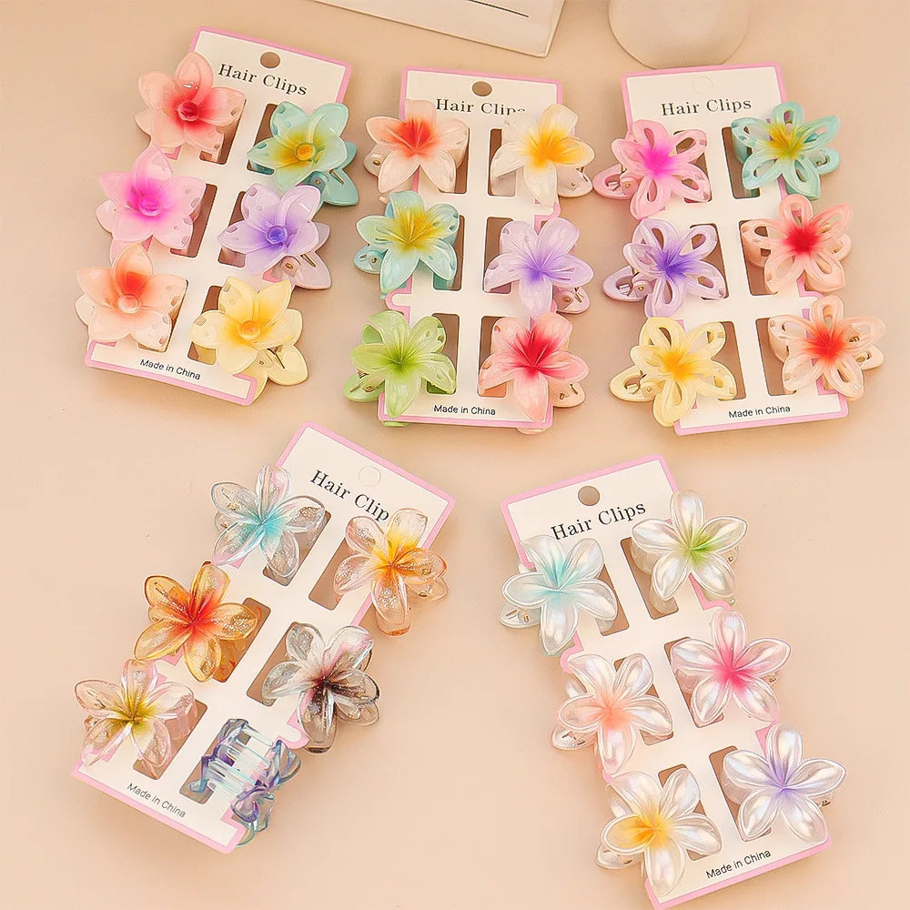 Travel Accessories Aesthetic - 6 pièces mode coloré Transparent fleur