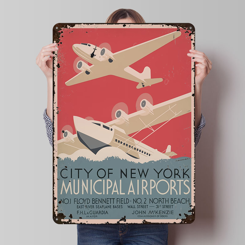 Travel Accessories Nyc - Affiche imprimée de voyage Vintage des