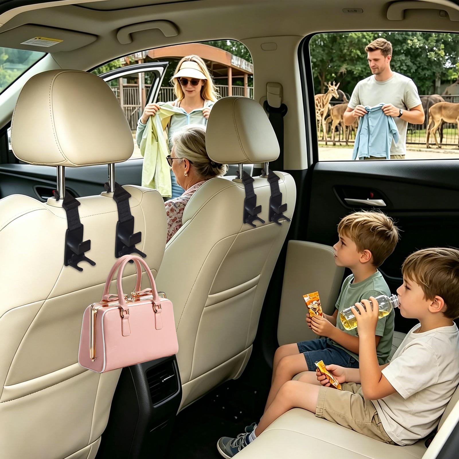 Car Seat Travel Bag - Crochets de siège auto pour appuie-tête,