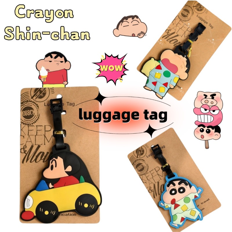 Travel Accessories Gadget - Étiquette de bagage fantaisie Crayon Shin-chan,