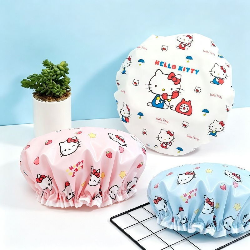 Travel Accessories Japan - Bonnet de douche imperméable à double