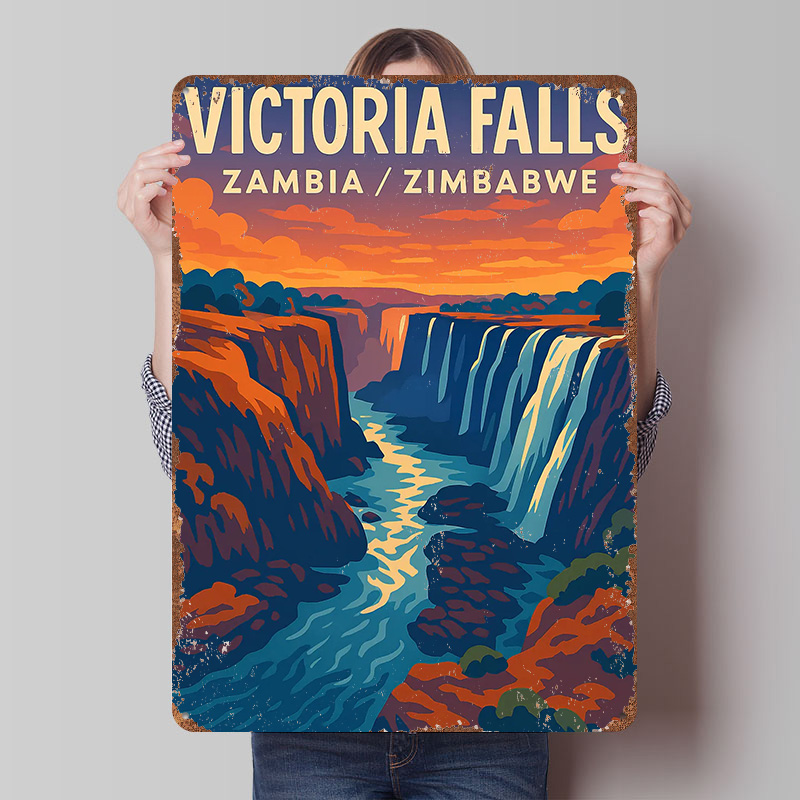 Travel Accessories Victoria - Affiche murale personnalisée en fer blanc