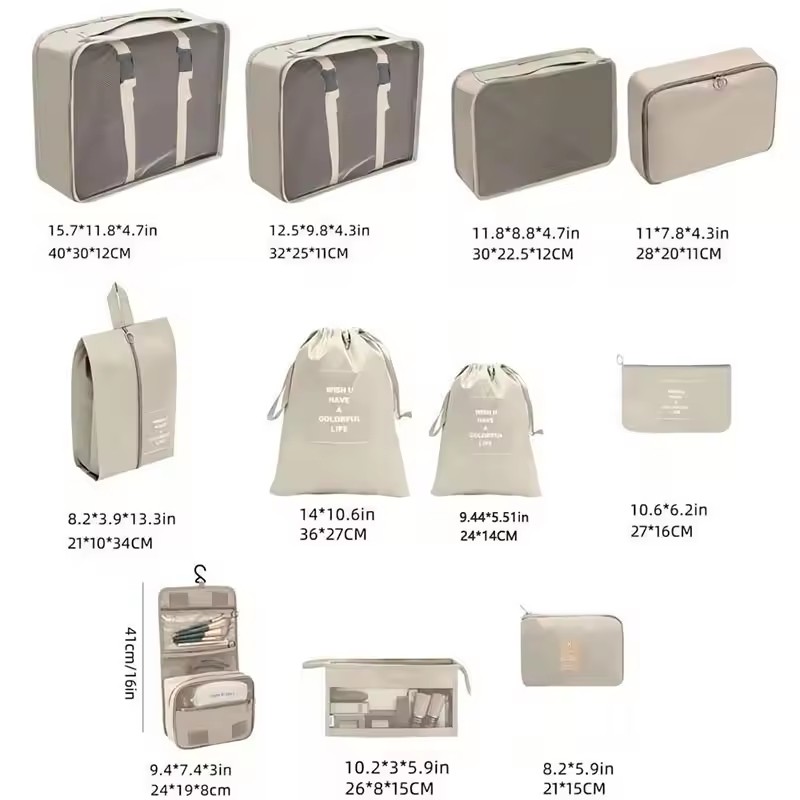 Ensemble de 8 cubes de rangeme - Travel Accessories Packing Cubes avis et prix