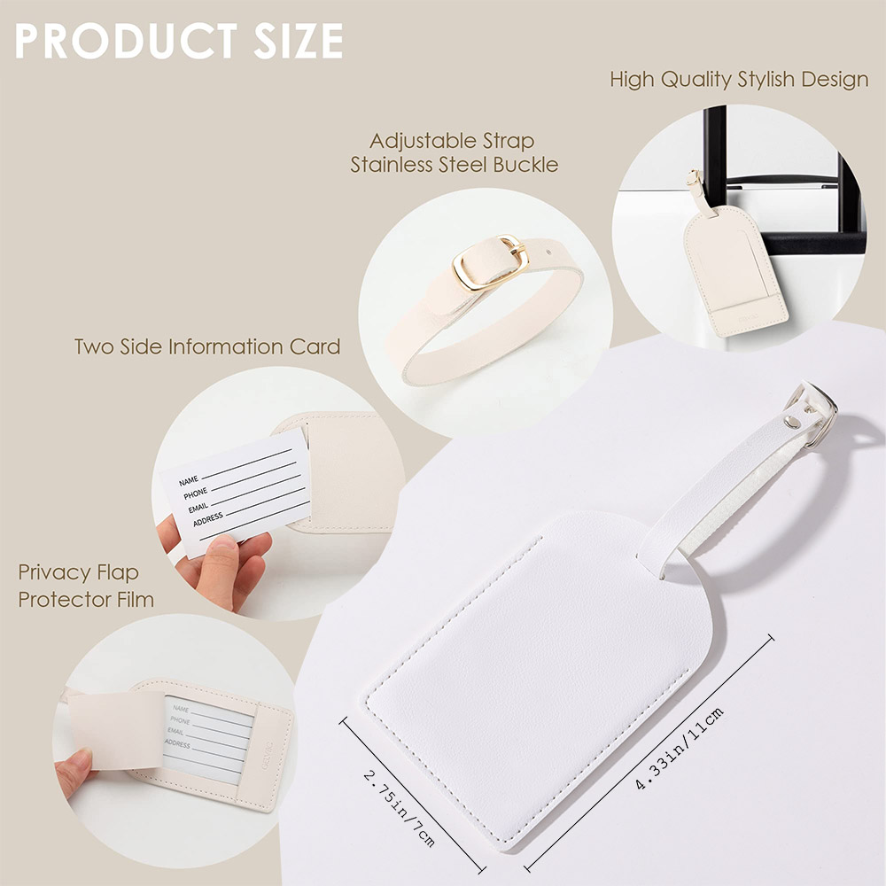 Étiquette de bagage en Pu avec - Travel Accessories Gifts For Her avis et prix