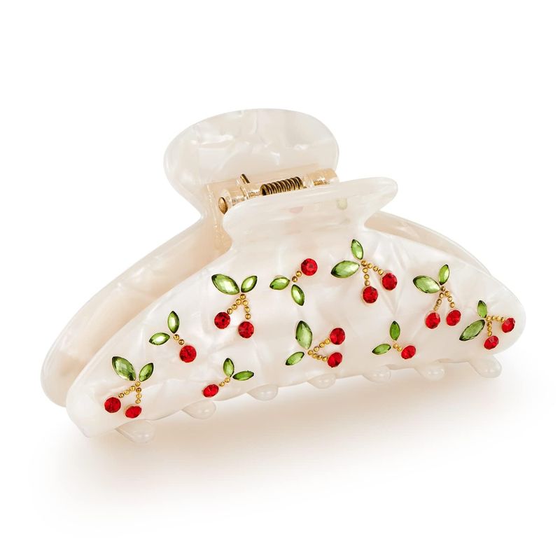 Pince à cheveux cerise, strass - Travel Accessories Aesthetic avis et prix