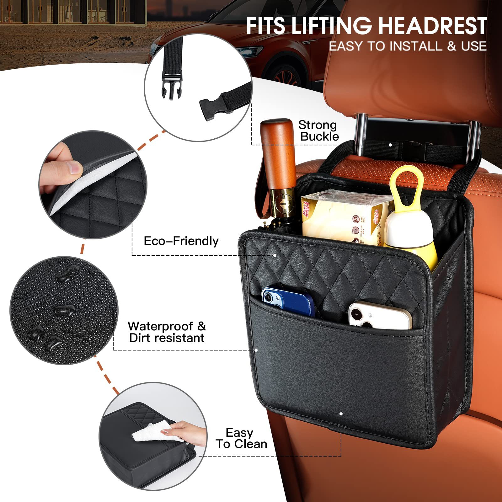 Organisateur de siège arrière  - Car Seat Travel Bag avis et prix