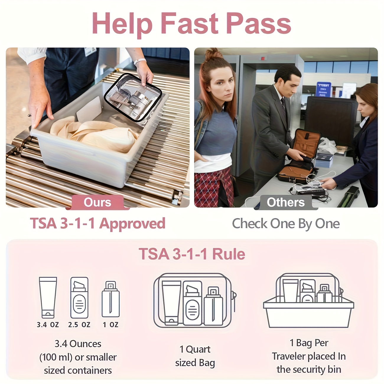 1 pièce Trousse de maquillage  - Toiletry Bag Tsa avis et prix