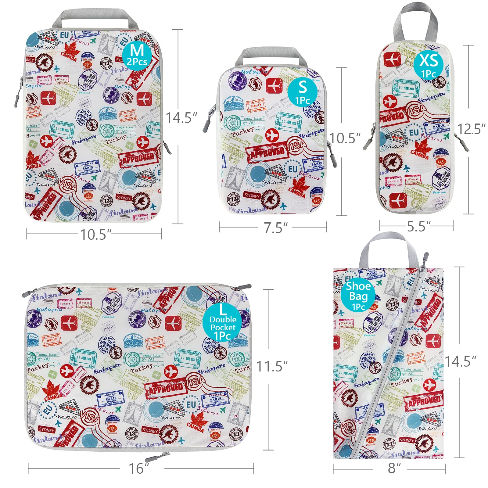 4/6PCS De Compression de Voyag - Travel Accessories Packing Cubes avis et prix