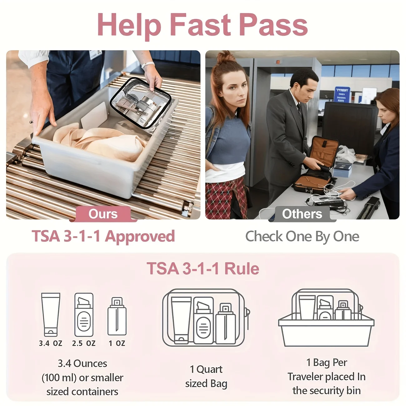 1 pièce Trousse de maquillage  - Toiletry Bag Tsa avis et prix