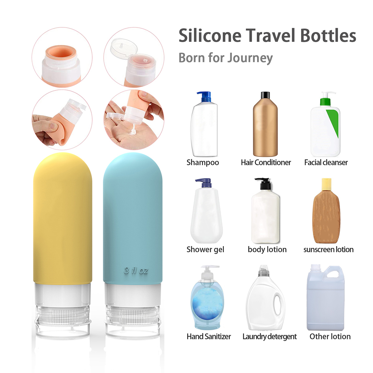 Lot de 16 bouteilles de voyage - Toiletry Bag Tsa avis et prix