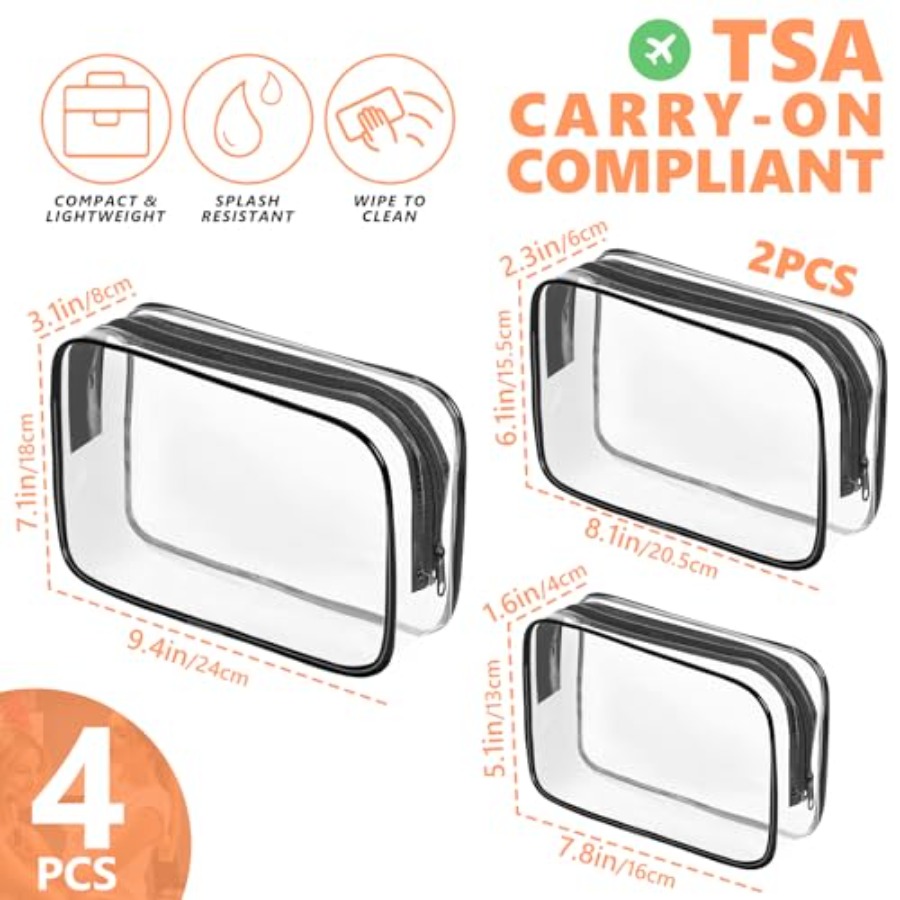 Sac de maquillage transparent, - Toiletry Bag Tsa avis et prix