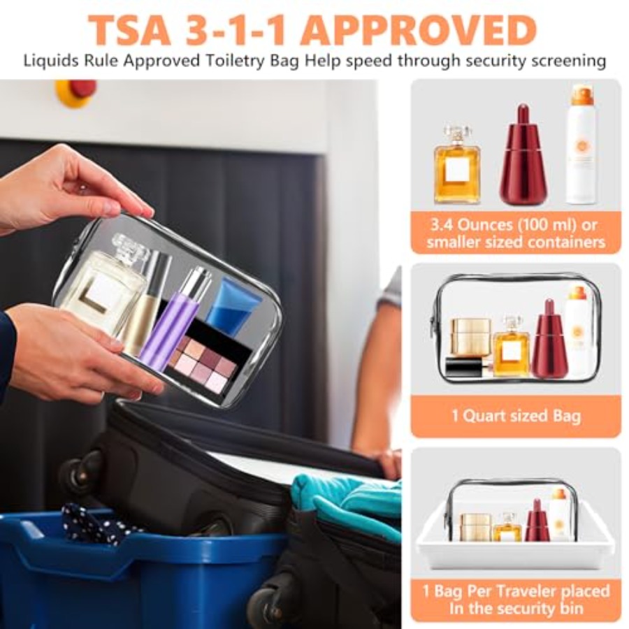 Sac de maquillage transparent, - Toiletry Bag Tsa avis et prix